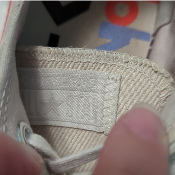 Converse Chuck Taylor All Star Lift Low Rainbow Vintage 🌈 White size 7 - Picture 13 of 16